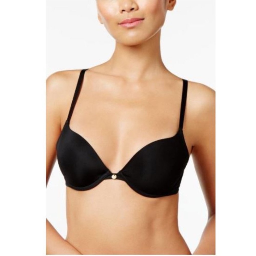 Natori Pristine Push-Up Convertible Plunge Bra- Black 32D